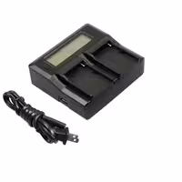 شارژر دوبل دیجیتال Digital Battery Charger for LP-E6 With LCD