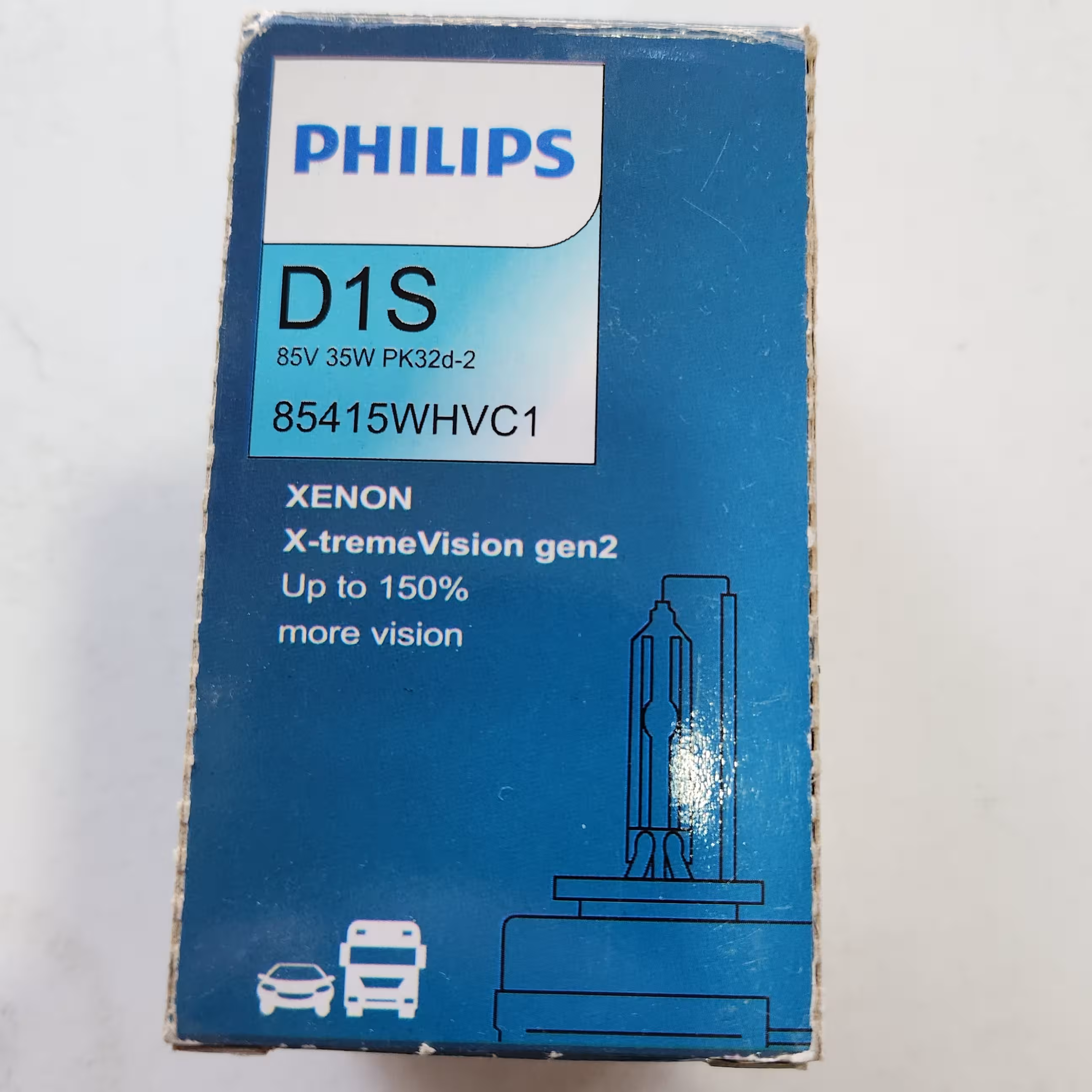 لامپ زنون D1S طرح فلیپس (چینی) 35 وات