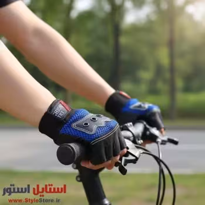 دستکش دوچرخه سواری نیمه انگشتی مدل 4-Nails کد 2070