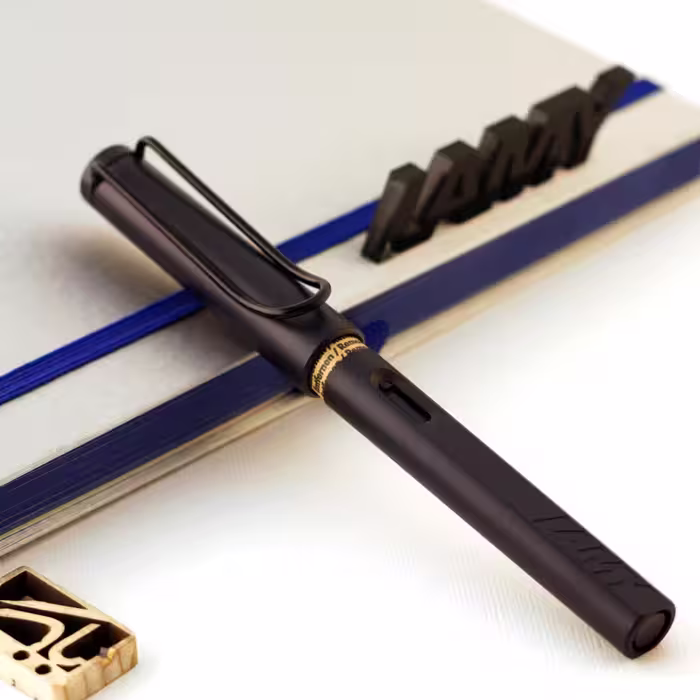 خودنویس لامی سافاری استیل بلک LAMY SAFARI FP Steel black 0E2