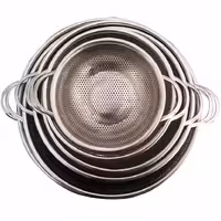 آبکش استیل پانچ رویال گلد 6 تکه پایه دار