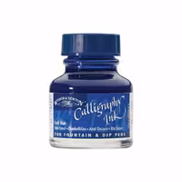 مرکب خوشنویسی آبی تیره وینزور Winsor Dark Blue