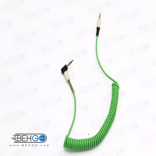کابل AUX کابل انتقال صدا فنری مناسب انتقال صدا از گوشی موبایل سامسونگ ،هواوی ،ایفون و سایر برندها به اسپیکر بلندگو فنری کد AUX Cable for Beats Headphones, Samsung, iPhone, Huawei, Car Stereo code 7