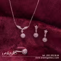 ست نقره فلاور ES_5654