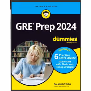 کتاب GRE Prep 2024 For Dummies with Online Practice