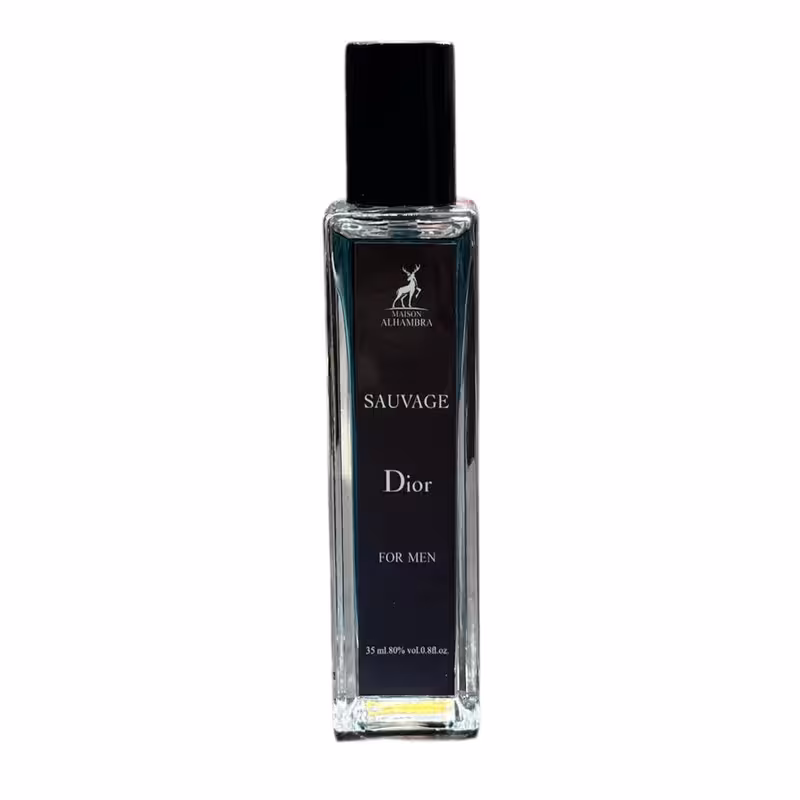 عطر جیبی مردانه الحمبرا مدل ساواج دیور  با رایحه تند حجم 35 میلی لیتر