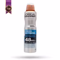 اسپری ضد تعریق مردانه لورآل Loreal مدل خنکی فوق‌ العاده Fresh Extreme حجم 250 میلی لیتر (اورجینال)