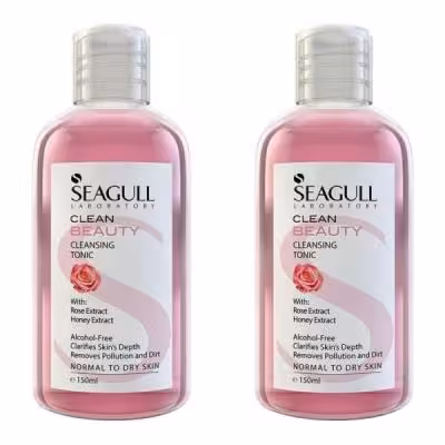 تونیک پاک کننده آرایش سی گل مدل beauty حجم 150 میلی لیتر مجموعه 2 عددی