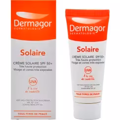 کرم ضد آفتاب SPF50 پوست خشک و معمولی درماگور – بی رنگ