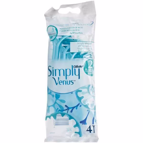 خود تراش ژیلت مدل ونوس Simply Venus بسته 4 عددی