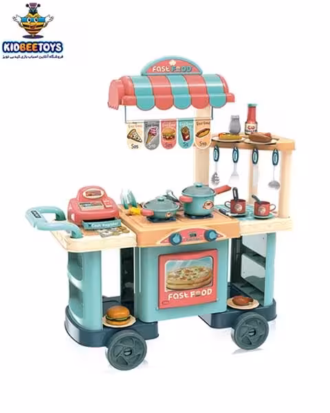 ست فروشگاه فست فود با صندوق