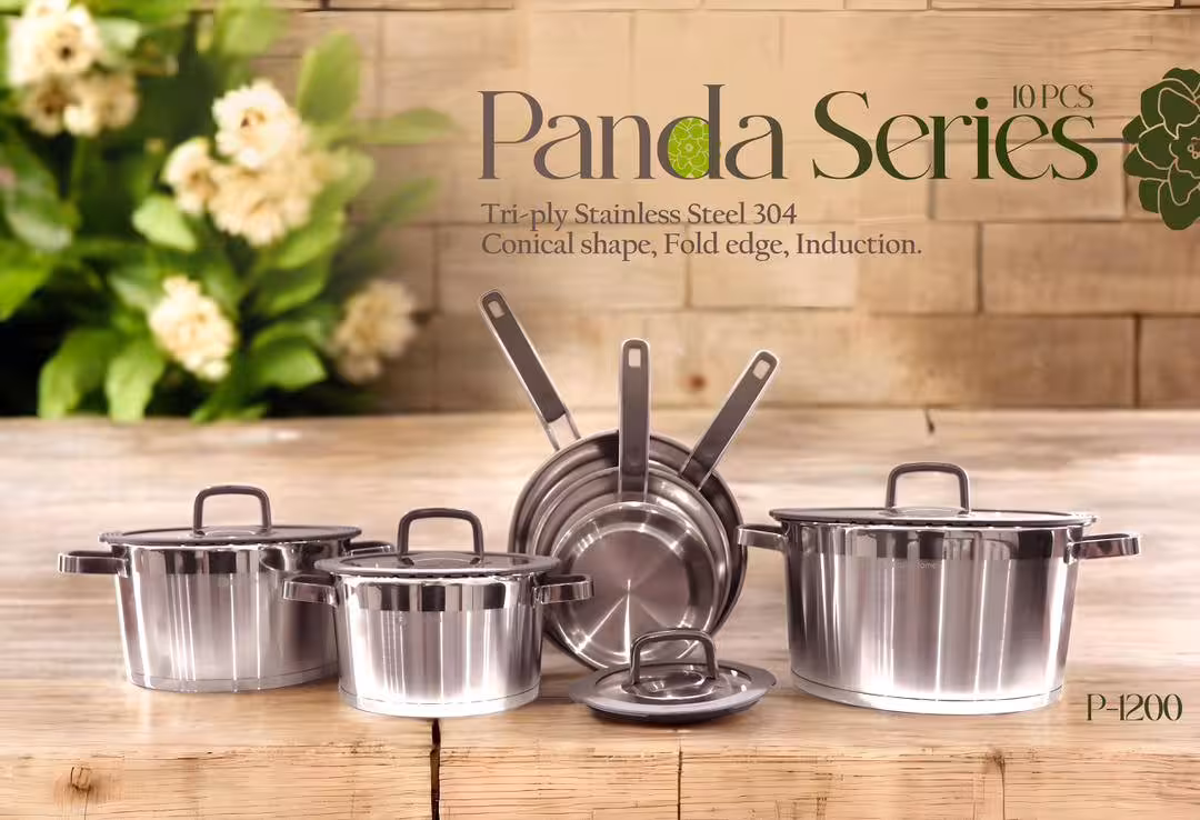 سرویس قابلمه 10 پارچه پارلا هوم Parla Home مدل پاندا