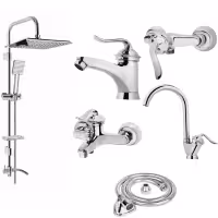 ست شیرآلات شیرالات آیئا مدل قاجاری  نایت مجموعه 6 عددی