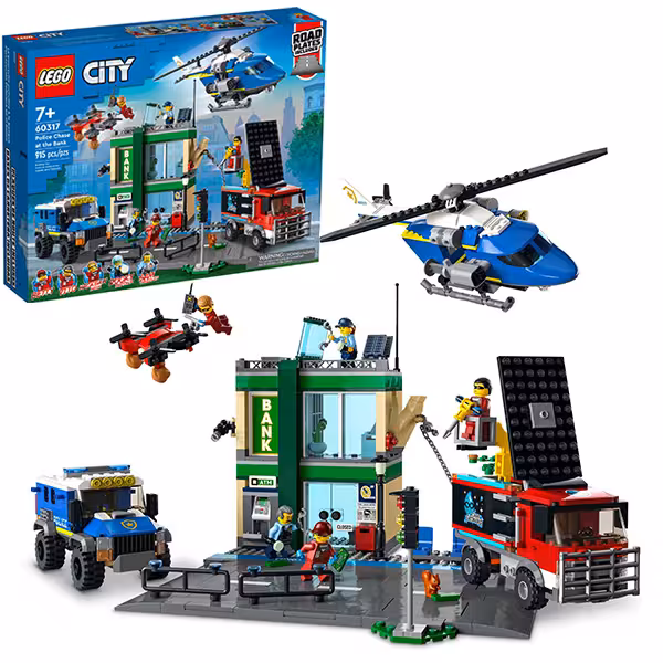 لگو City مدل Police Chase at the Bank 60317