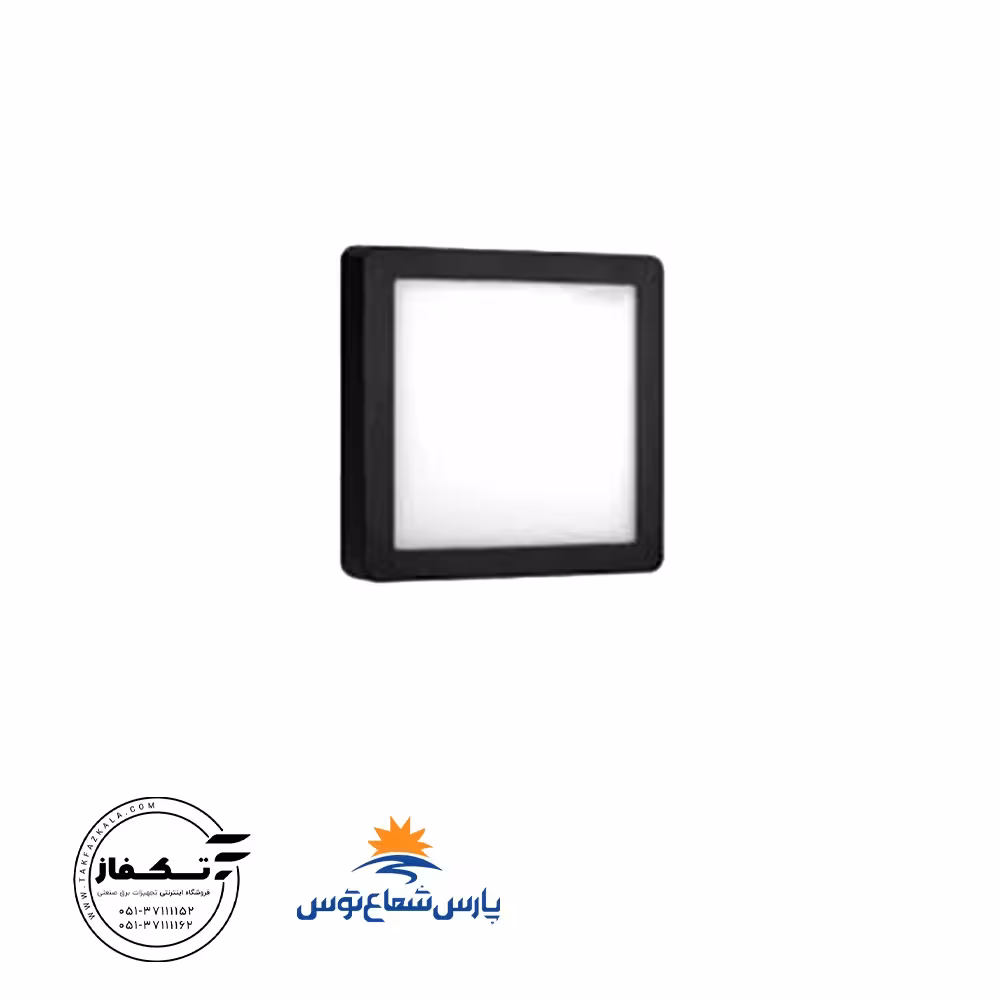 پنل روکار رونا 30 وات بدنه مشکی20*20 مربع رنگ سفیدآفتابی پارس شعاع توس