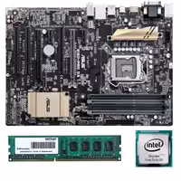 مادربرد ایسوس مدل B150-PRO D3 با پردازنده اینتل 6100 و رم پاتریوت DDR3 1600MHZ ظرفیت 4 گیگابایت