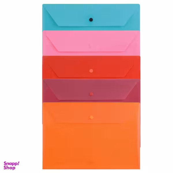 پوشه دکمه دار پاپکو مدل A4-104 بسته 10 عددی