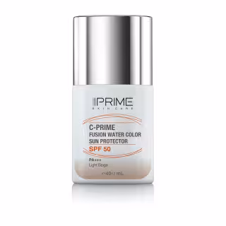 کرم ضد آفتاب فلوئیدی رنگی(بژ روشن) پرایم با SPF50 دارای ویتامین C حجم 40میلی لیتر