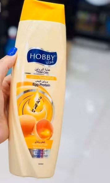 شامپو هوبی عصاره تخم مرغ 600میل ترکیه HOBBY Egg Protein