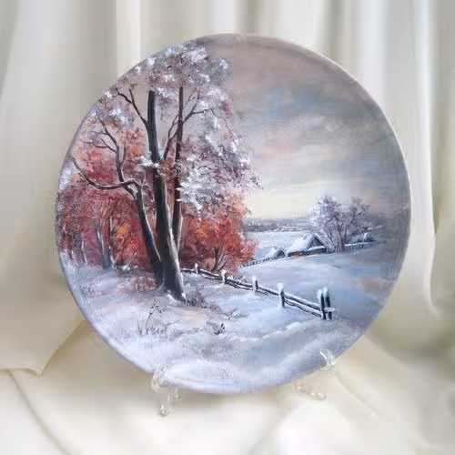 نقاشی روی سفال هر طرحی که بخواهید