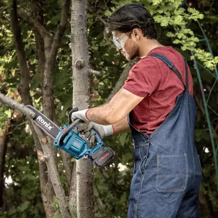 اره زنجیری شارژی 20 ولت 25 سانت براش لس