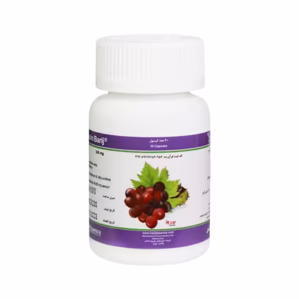 کپسول 350 میلی گرم وینیسین باریج اسانس 30 عدد