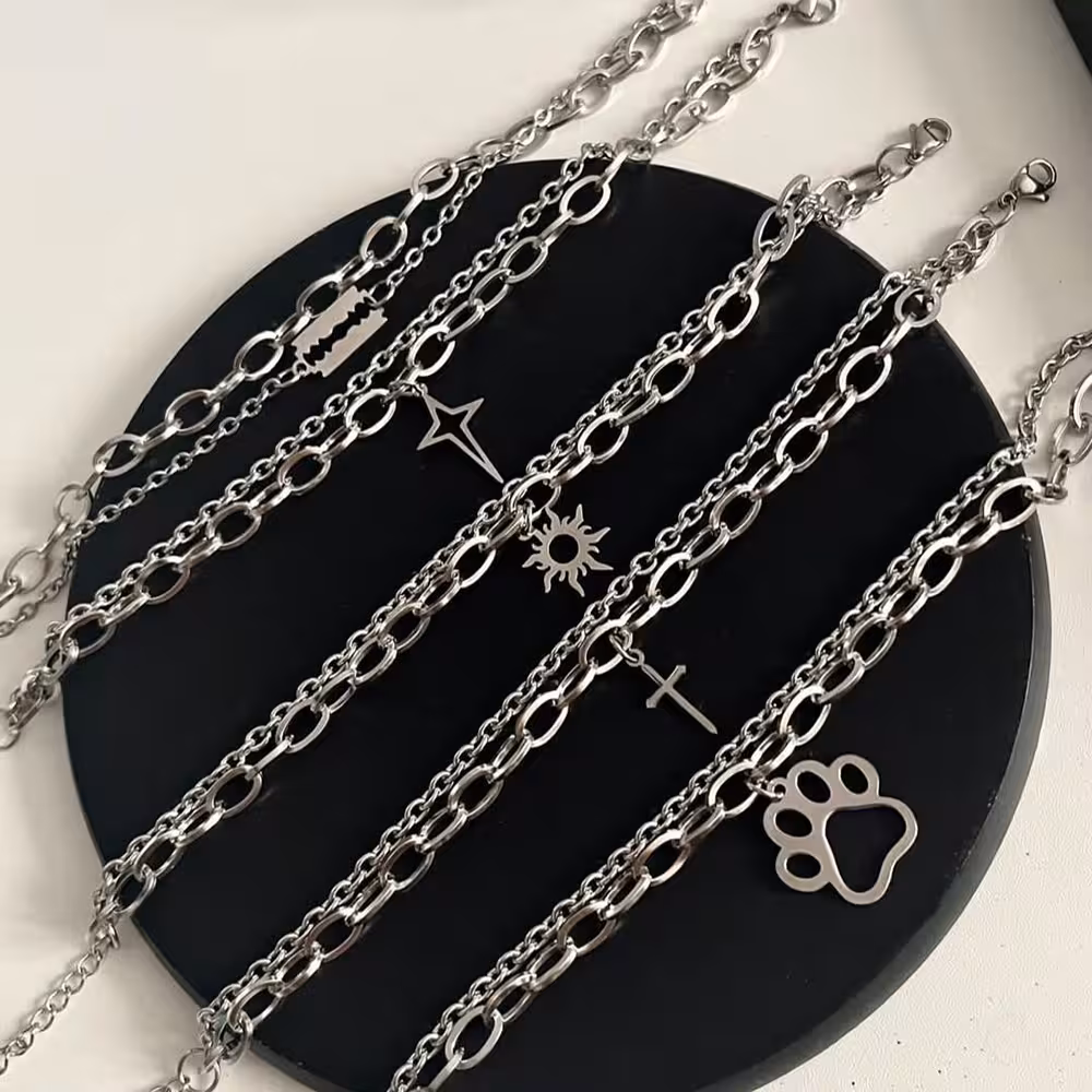 دستبند استیل کالکشن دو لاین