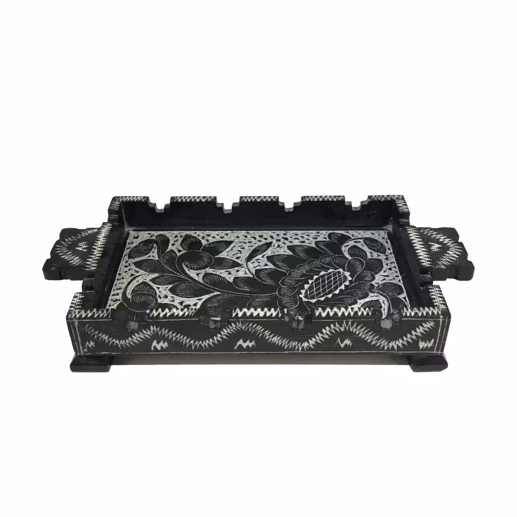 سینی سنگی مدل گلدار کد SG02