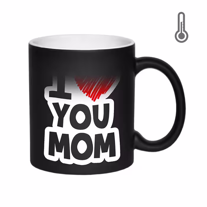 خرید ماگ-لیوان  حرارتی زیگ زاگ  I Love you mom کد 1366