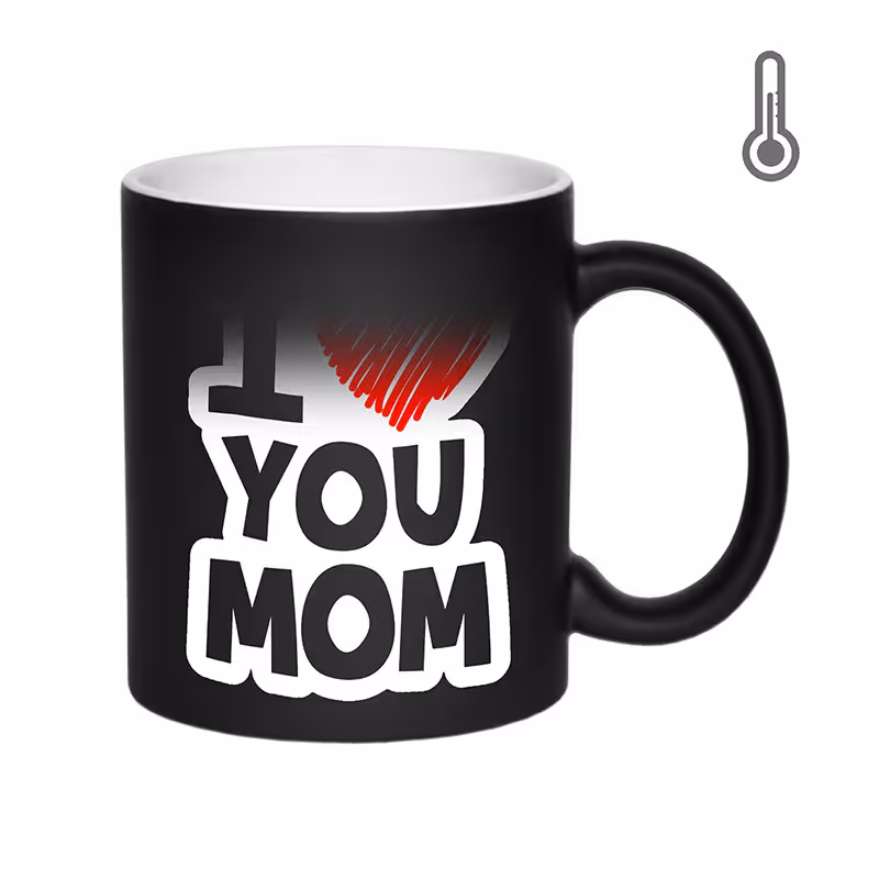 خرید ماگ-لیوان  حرارتی زیگ زاگ  I Love you mom کد 1366
