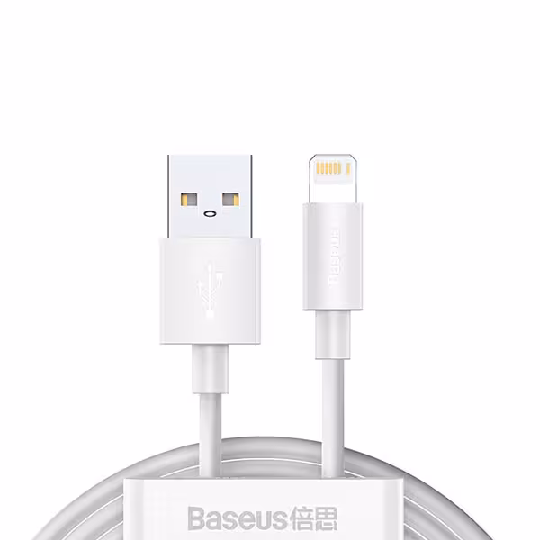 پک دوتایی کابل تبدیل USB به لایتنینگ باسئوس مدل طول 1.5 متر TZCALZJ-02
