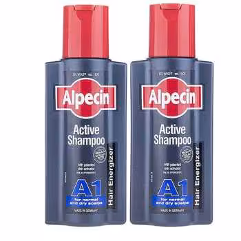 شامپو مو آلپسین مدل A1 Active حجم 250 میلی لیتر بسته 2 عددی
