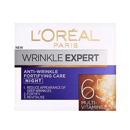 کرم شب ضد چروک  65 سال لورال Loreal مدل Wrinkle Expert حجم 50 میل