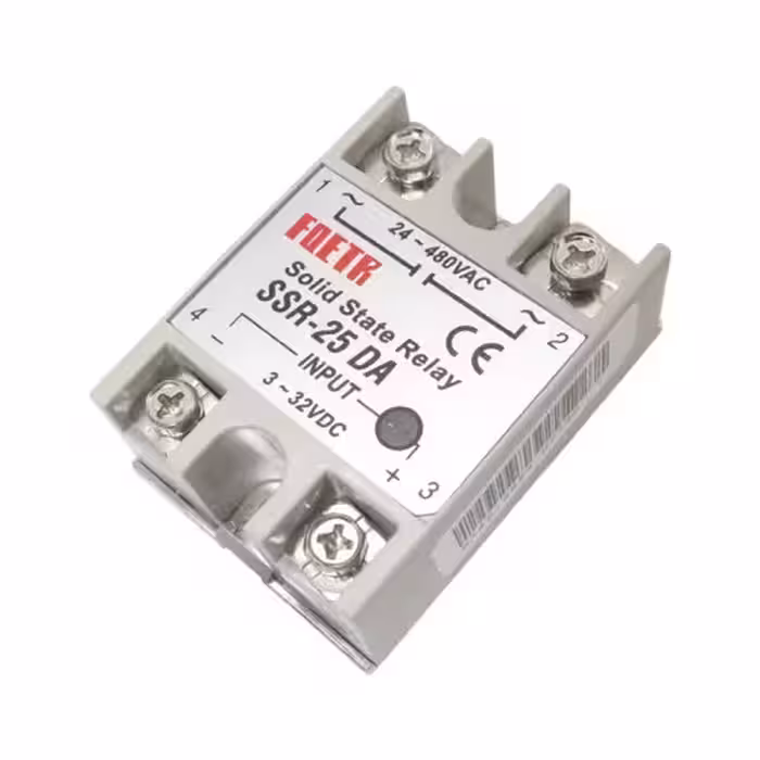 خرید و قیمت رله حالت جامد 25A تک فاز ( SSR-25DA )