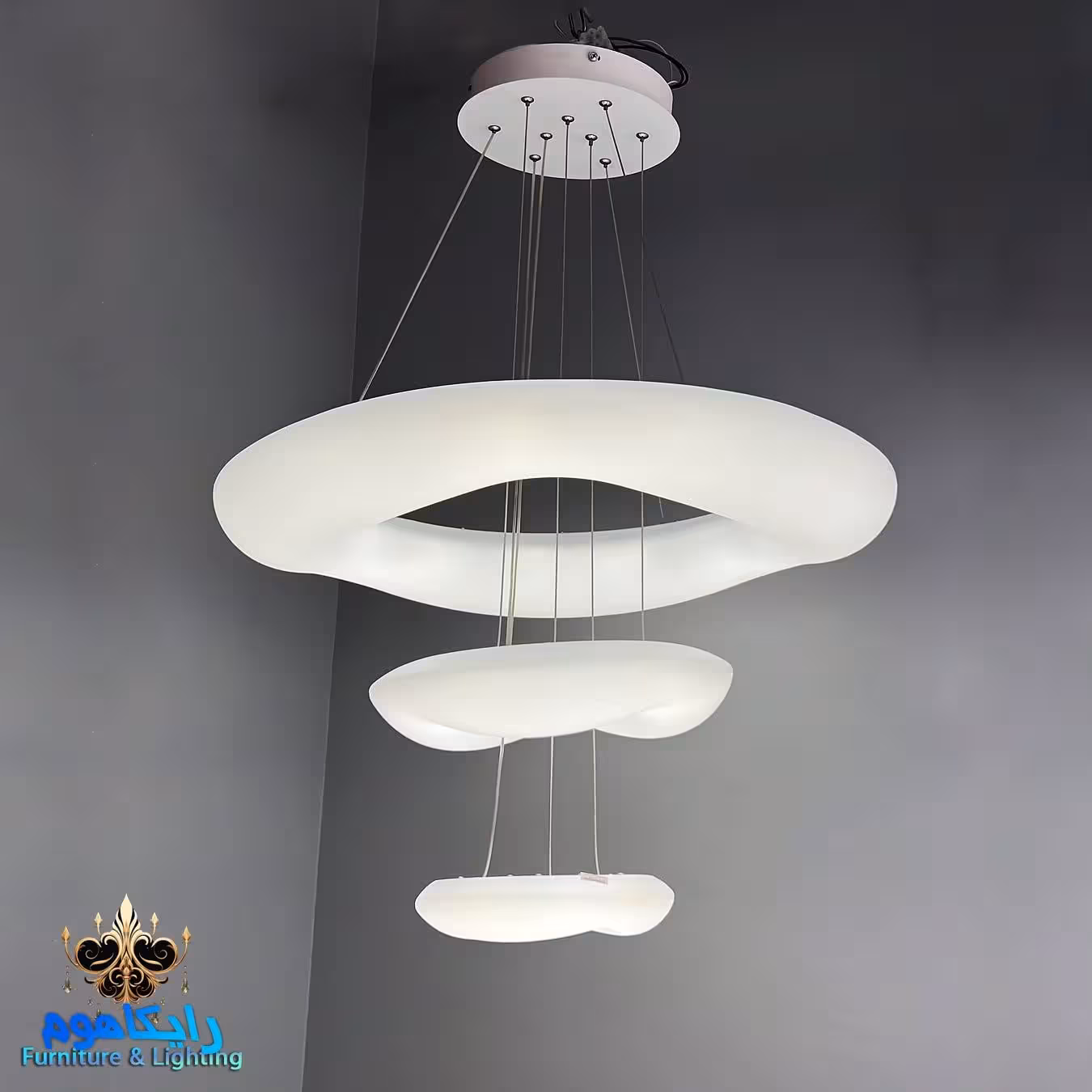 لوستر ابری سه طبقه رایکا مدل STYA-04