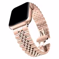 ارسال فوری   بند اپل واچ جیتک مدل G-Tech Butterfly Buckle Watch Band Strap RoseGold 42/44/45/49mm