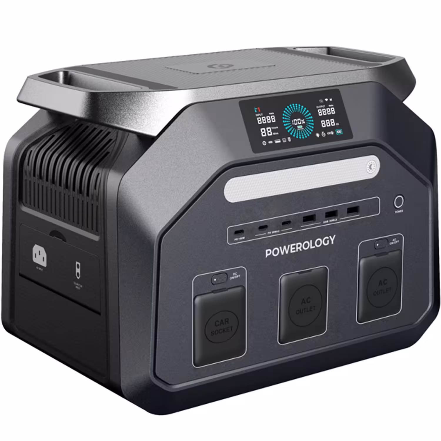 پاور استیشن پاورولوژی مدل Powerology Dynamic1800 Portable Power Station 1800W PWP1800WBK