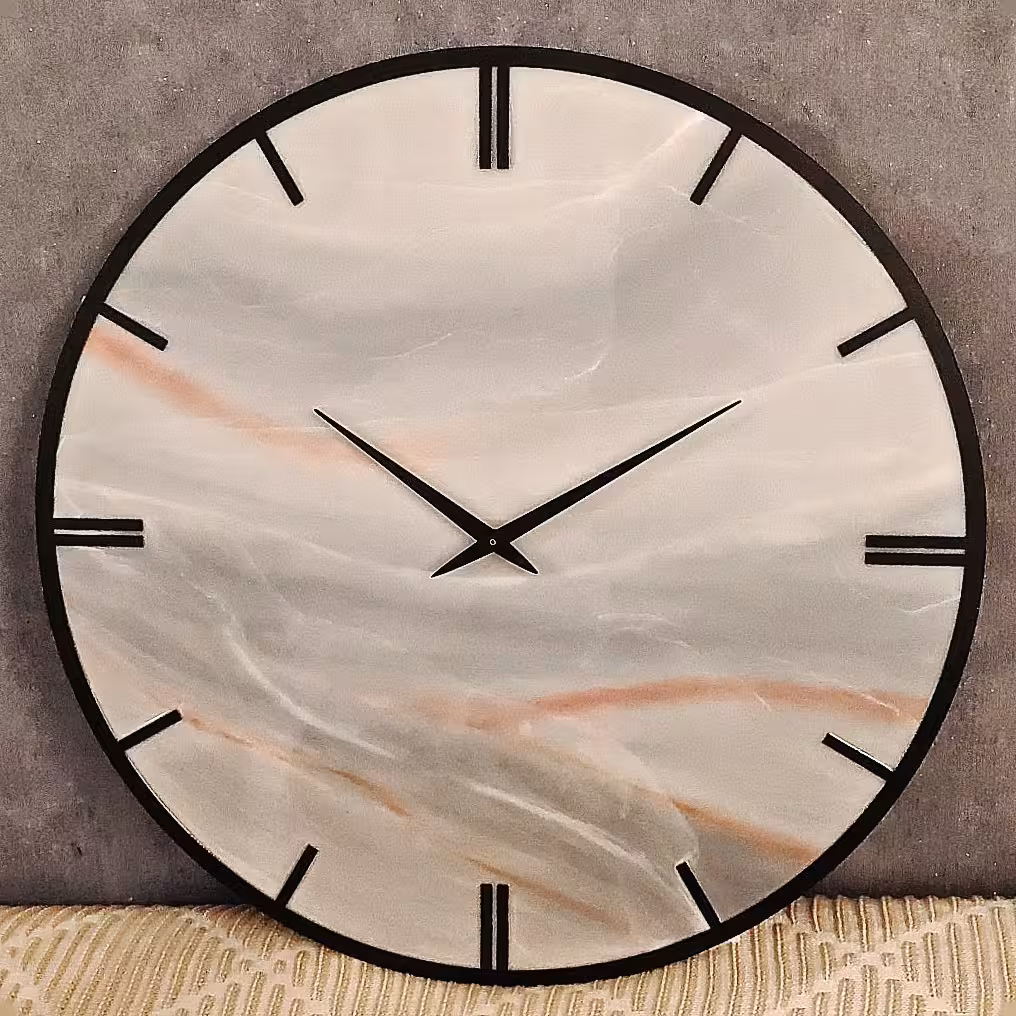 ساعت دیواری مرمر رزینی