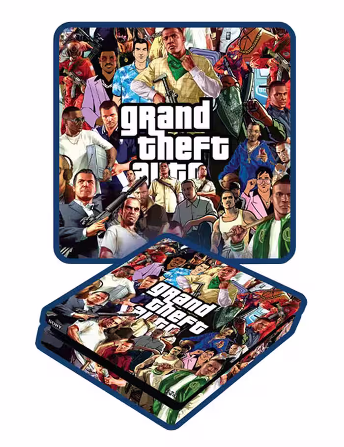 اسکین پی اس 4 اسلیم برند گیم‌آور طرح GTA کد C
