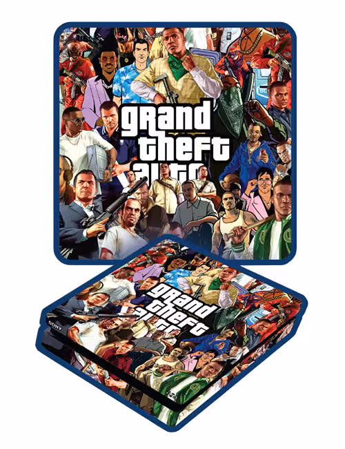 اسکین پی اس 4 اسلیم برند گیم‌آور طرح GTA کد C