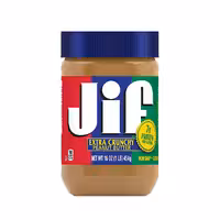 کره بادام زمینی جیف jif مدل کرانچی  454 گرم
