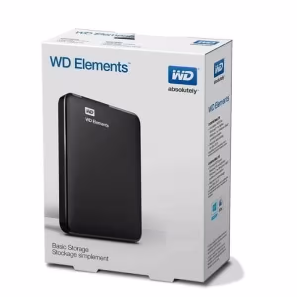 اس اس دی اکسترنال وسترن دیجیتال مدل WD Element 1TB با ظرفیت 1 ترابابیت