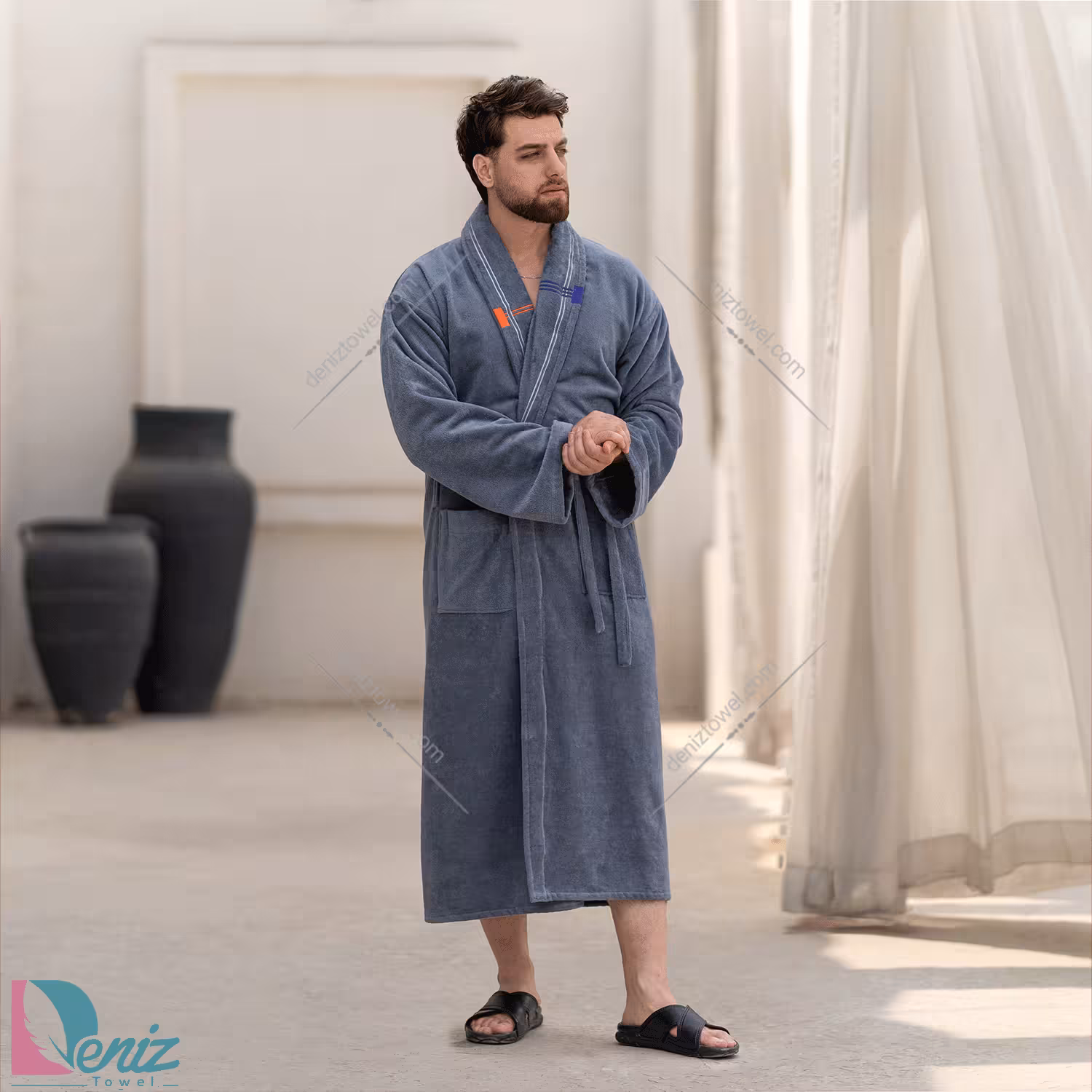 حوله تن پوش ولیسا رنگ طوسی تیره
