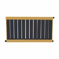 رادیاتور آلومینیومی هاتیپس مدل کلاسیک مشکی طلایی 100cm