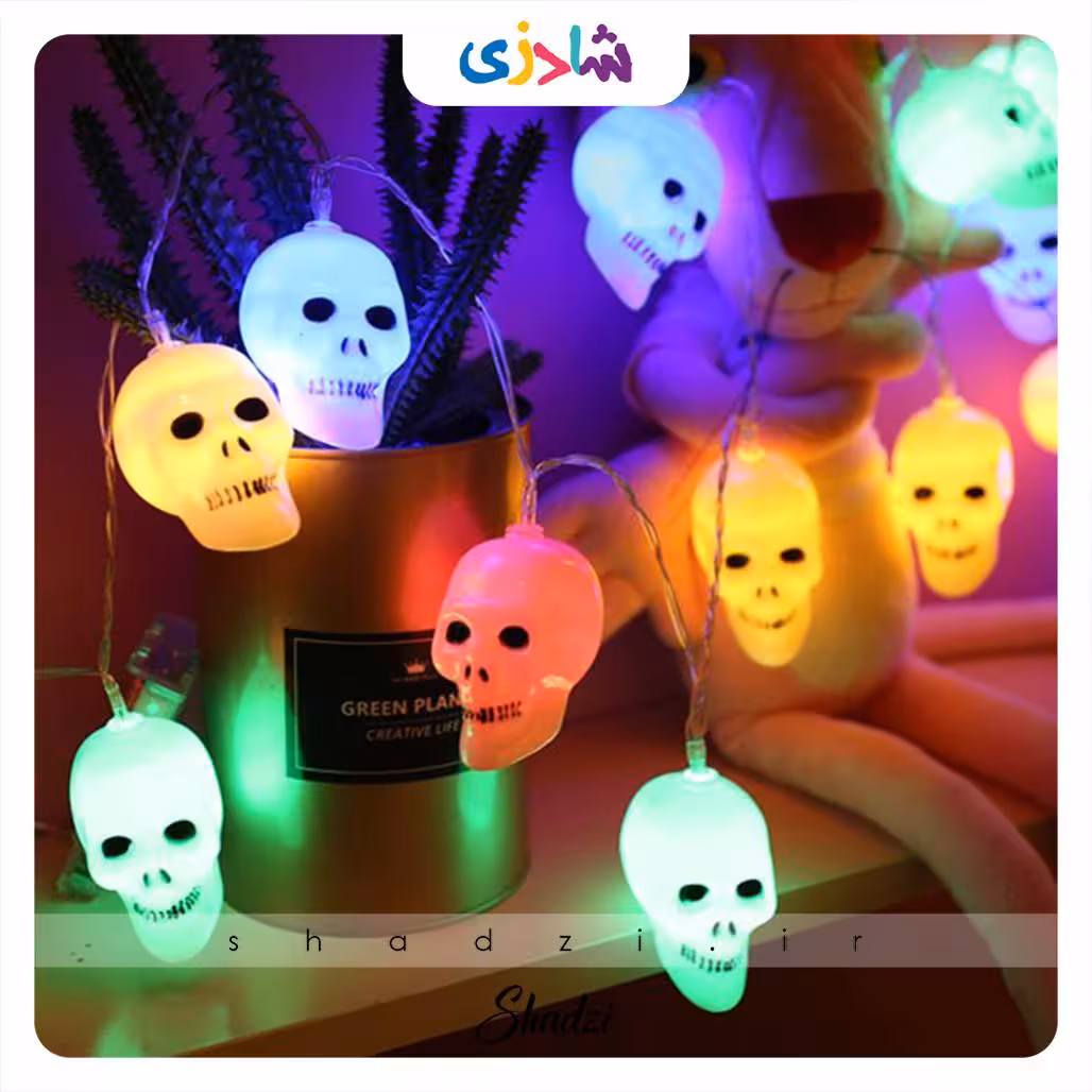 ریسه چراغدار اسکلت هالووین