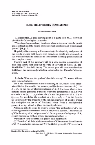خرید و دانلود نسخه کامل کتاب CLASS FIELD THEORY SUMMARIZED