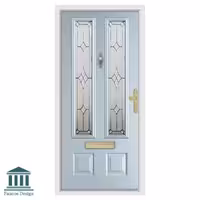 درب ورودی با شیشه دو جداره کد 1563