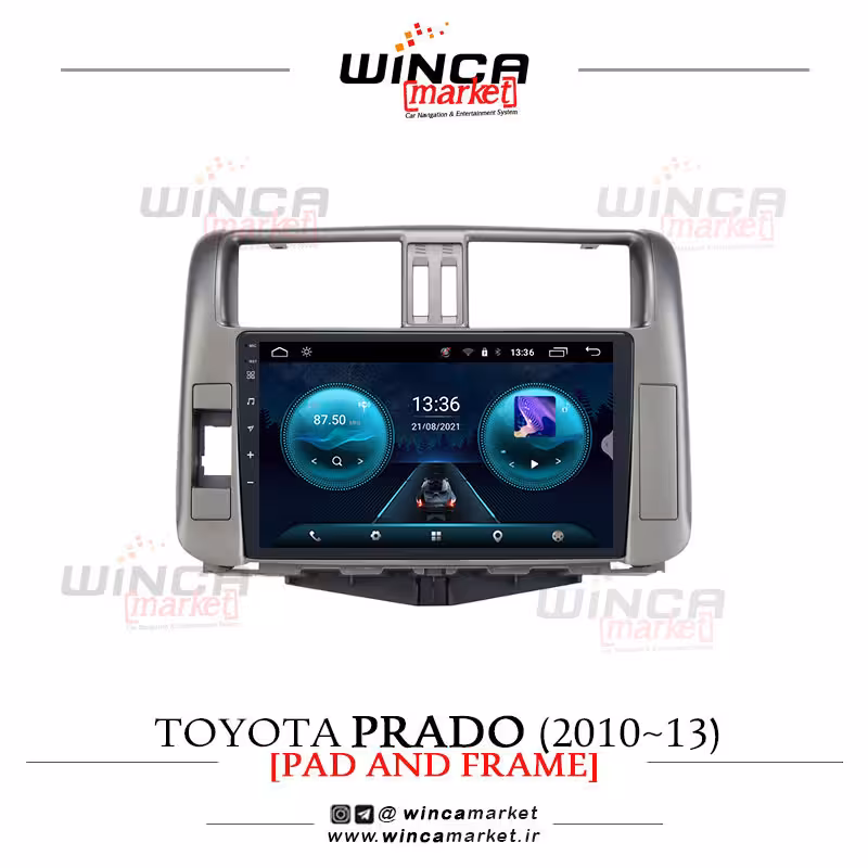 مانیتور فابریک تویوتا پرادو 2010-2013 سری اس S400 پلاس وینکا WINCA مدل RS855
