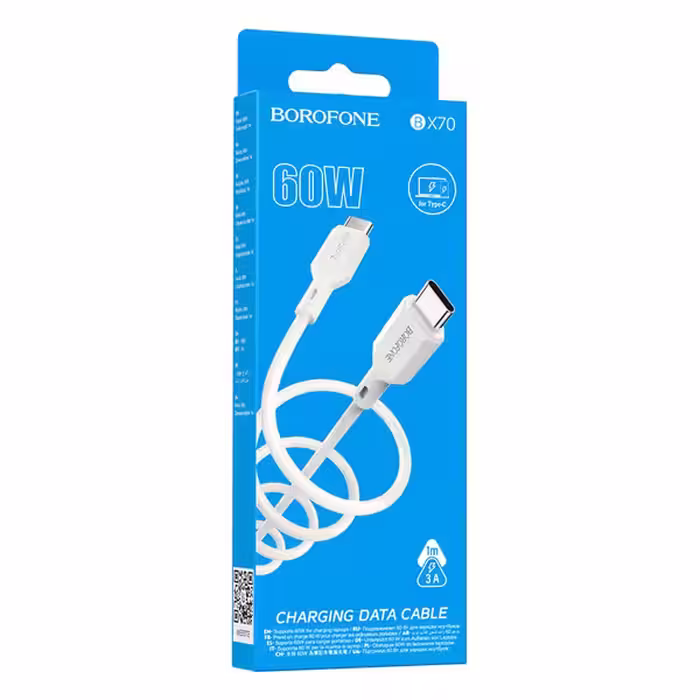 کابل دو سر تایپ سی بروفون مدل BX70  60W طول 1 متر