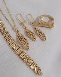 سرویس کامل طرح طلای زنانه، برند مطرح ژوپینگ، شیک و خاص💍